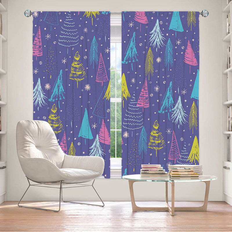 Paire de rideaux obscurcissant en polyester Helfried, L 40 po x L 82 po