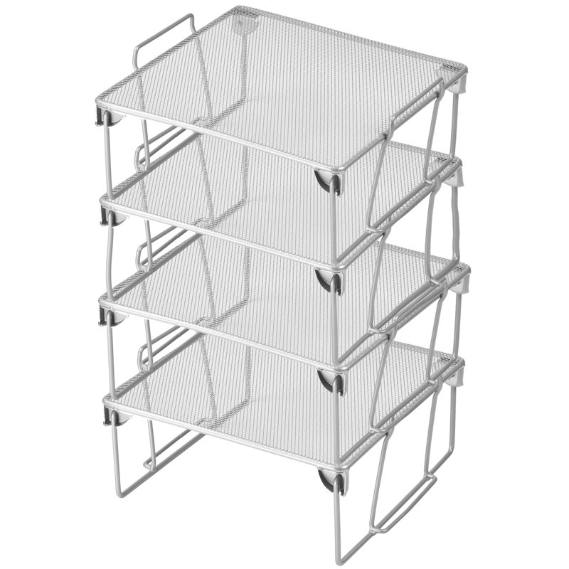 Parsons Cabinet Shelving Rack, 4" H x 9.5" W x 9.5" D