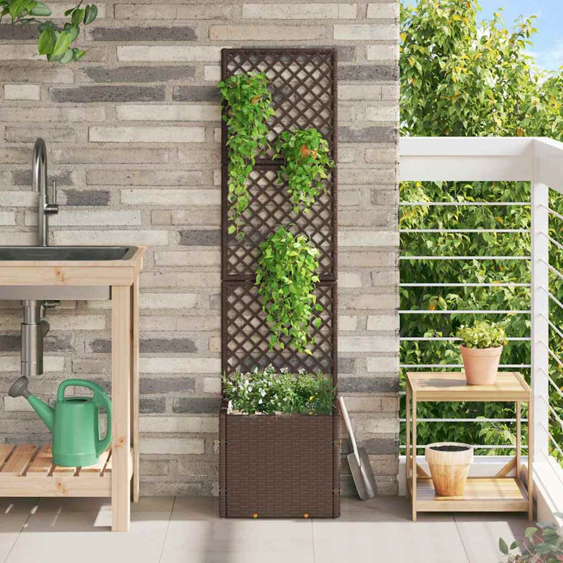 Rattan Pot Planter, Brown