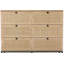 Commode 9 tiroirs en rotin pour chambre à coucher