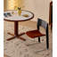 Retro Wabi Sabi Style Solid Wood White Oak Backrest Dining Chair-112498925