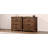 Rustic Three Drawer Reclaimed Solid Wood Farmhouse Nightstand Set of Two