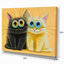 « 2 chatons », reproduction d’impression sur toile tendue-29496145