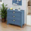 Armoire américaine à 3 tiroirs avec grain de bois peint à la main
