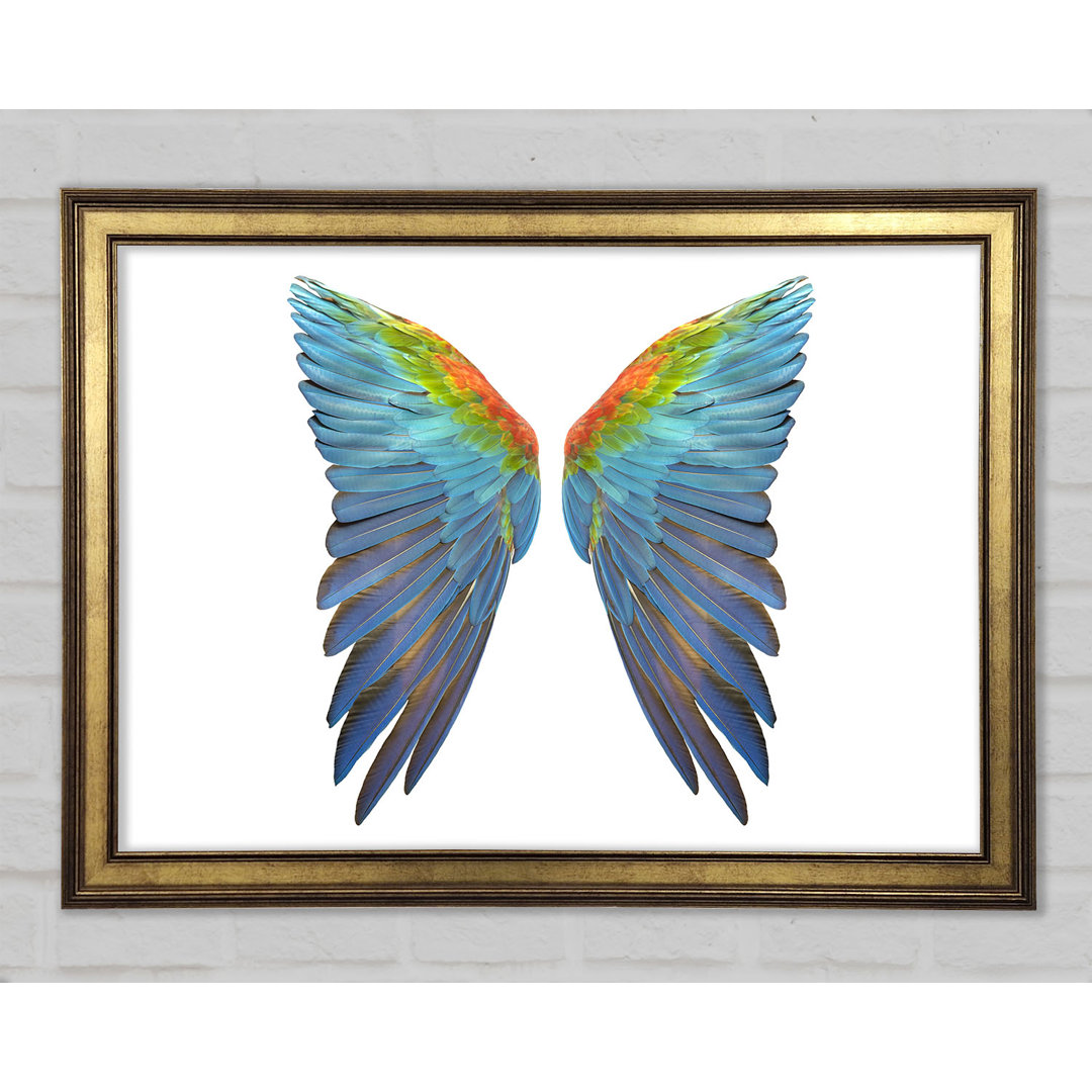 Papagei Vibrant Wings Gerahmter Druck