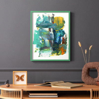 Abstract I Framed Print - Solid Wood