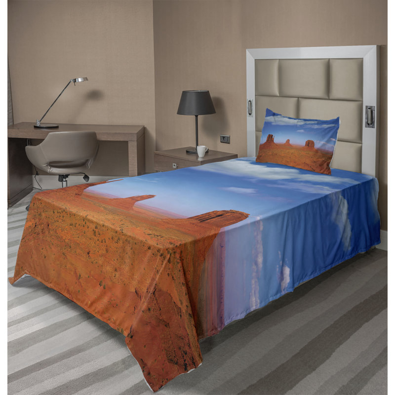 Microfiber Sheet Set, Twin Sheet Set with Fitted Sheet and Pillowcase