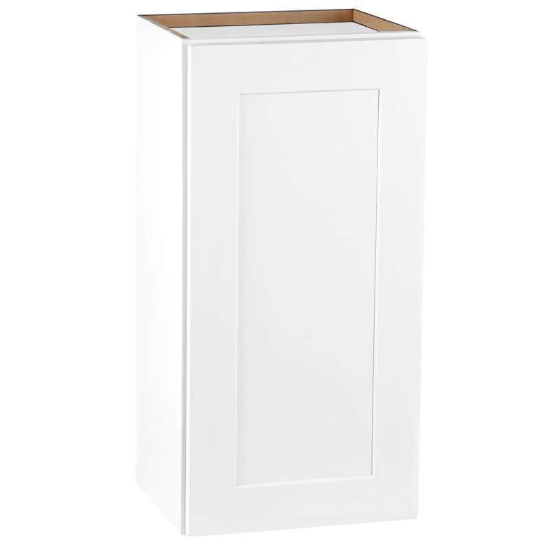 Armoire murale en bois massif blanc pour la cuisine Buanderie Bureau Rangement 1 porte 2 tablettes réglables l 9 x P 12 x H 30 po