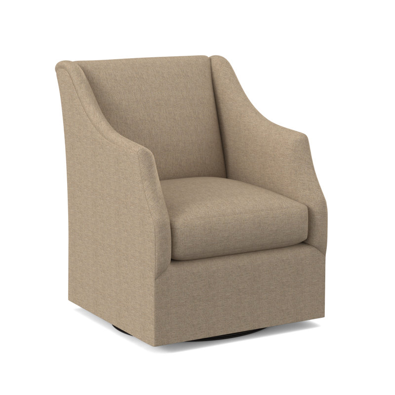 Claudette Swivel Armchair, Elise Flax 100% Polyester