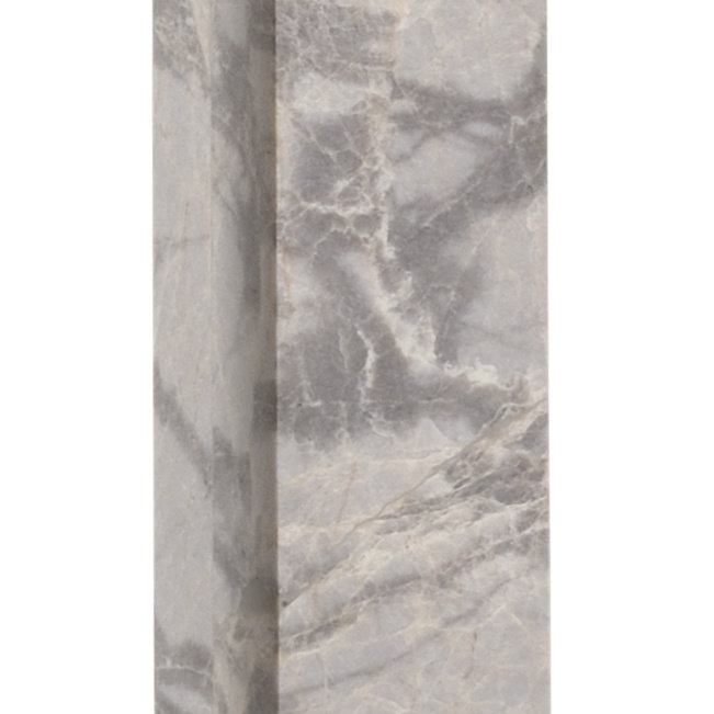 Jaxon Table Lamp, Brushed Nickel/Natural Gray, Off White
