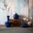 Blue Ceramic Flower Bud Vase