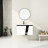 Floating Wall-Mounted Bathroom Vanity With Single Sink-2099830372