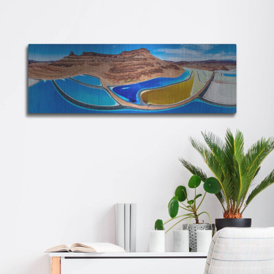 'Utah Moab Potash Ponds' by Epic Portfolio Metal Wall Art