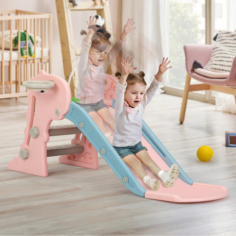 LeFluffy Indoor Slide, Pink