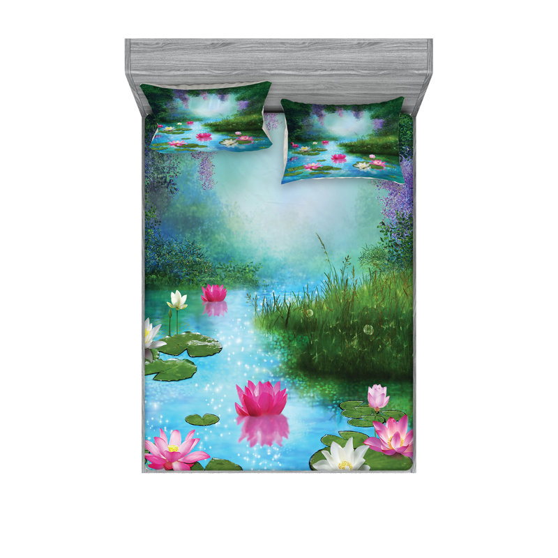 Ensemble de draps et taies décoratives Ambesonne, Calking Sheet Set + 1 Fitted Sheet + 4 Pillowcases