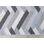 Tapis gris à motif de chevrons Shelldrake