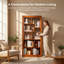 Bibliothèque modulaire ouverte avec rangement à compartiments multiples-158705826