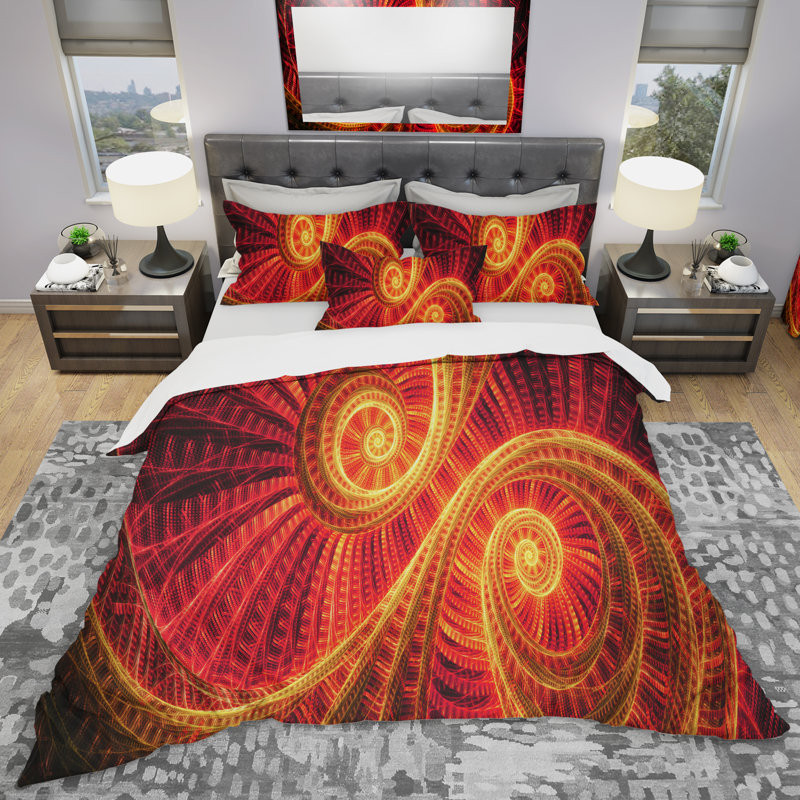 Sundance Large - Ensemble de housse de couette à motif abstrait - Microfibre de polyester