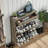 16 Pair Shoe Storage Cabinet with 2 Flip Drawers,Farmhouse Shoe Cabinet for Entryway-207210015