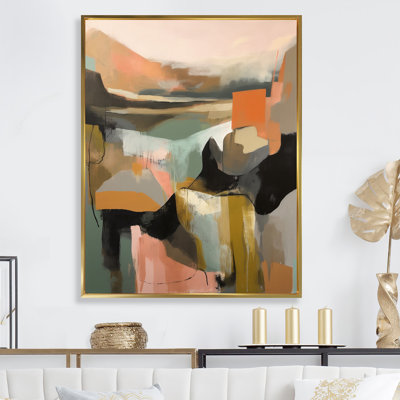 «Green and Beige Transcendant Reality II», peinture abstraite sur toile