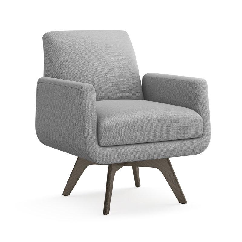 Landon Armchair, Pure Gray 100% Polyester, Vintage Gray