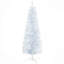 Arbre de Noël enneigé 5 pi, arbre de Noël mince avec branches réalistes et base en plastique pour décoration d'intérieur-1948502215-1948502212