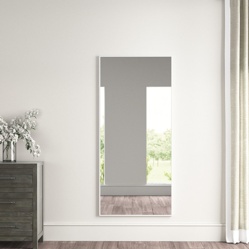 Miroir pleine longueur Daegan, 71 po x 30 po, Blanc