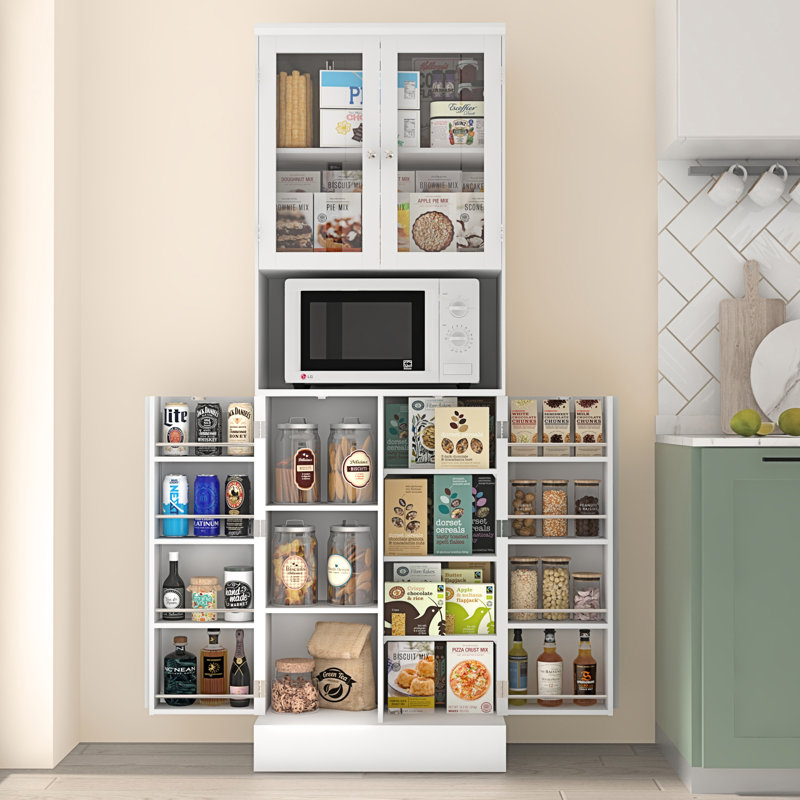 Omolayo 70.8'' Kitchen Pantry, White