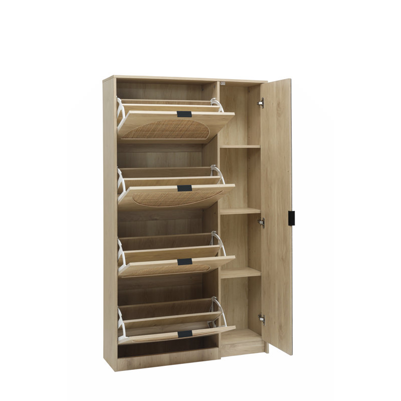 24 Pair Shoe Storage Cabinet