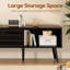 59" Media Console with Rattan Storage Cabinet for TVs up to 65"-134097156
