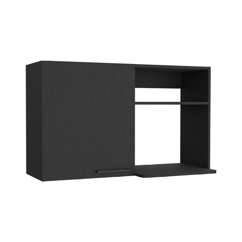 Élégante armoire murale de cuisine, Noir