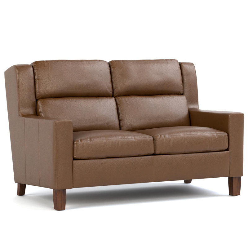 Woodlands Track Arm Loveseat, Selvano Bark