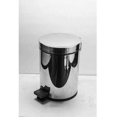 Bathroom Complements Bathroom Trash Can - Free Standing Stainless Steel/Polished Stainless Steel