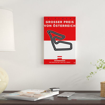 " F1 Osterreichring Race Track Minimal Poster " by Chungkong