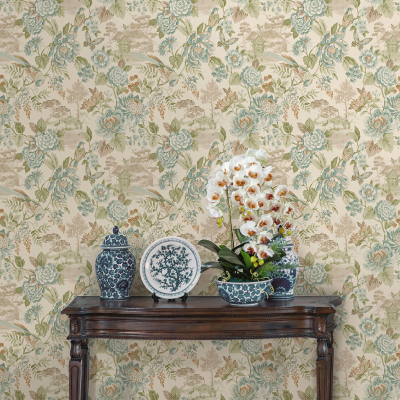 10.05m x 53cm Matte Wallpaper Roll, Teal Orange