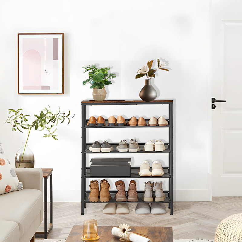 Range-chaussures sur pied à 5 niveaux