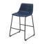 Chaise de comptoir revêtue de similicuir (ensemble de 2)-1407410372