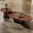 Solid wood oval creative retro tea table