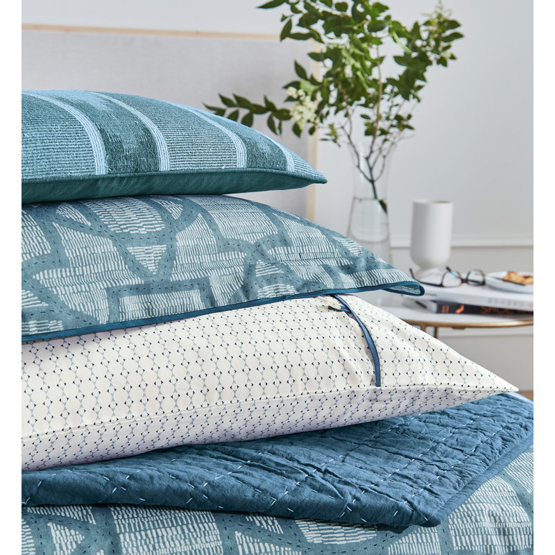 Emaya 200TC Cotton Sateen Duvet Cover Teal, King Duvet Cover