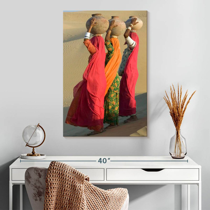 Femmes d'eau du désert Leisha, H 30 po x l 20 po