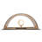 Rustic Lodge Steel Flush Mounted Sconce