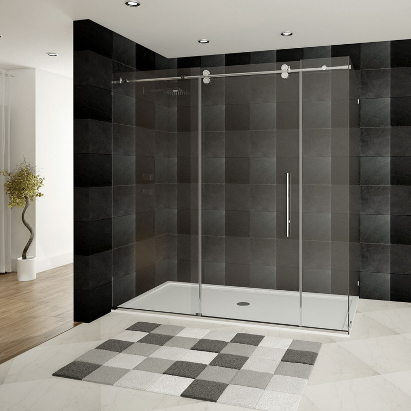 Porte de douche coulissante 68 po x 79 po Ultra-D, Chrome
