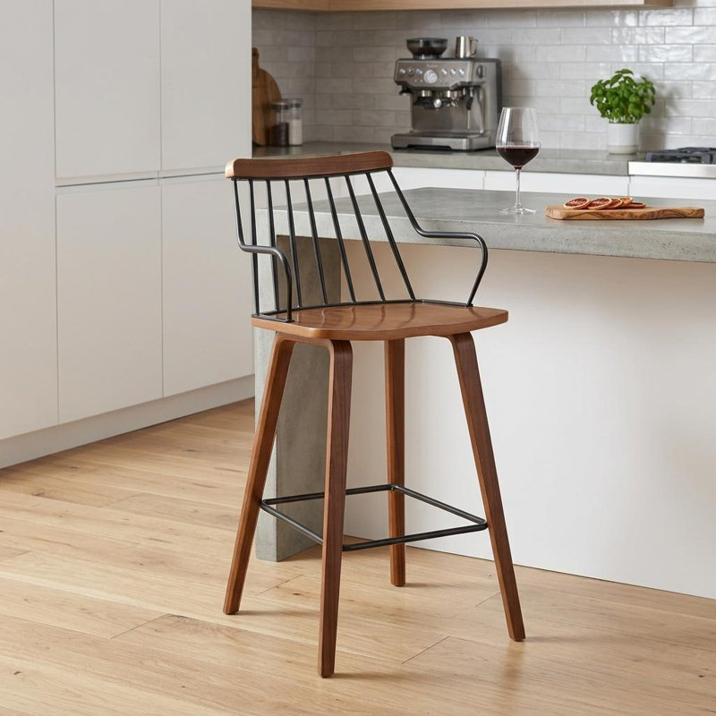Gabriella Counter Stool with Metal Frame