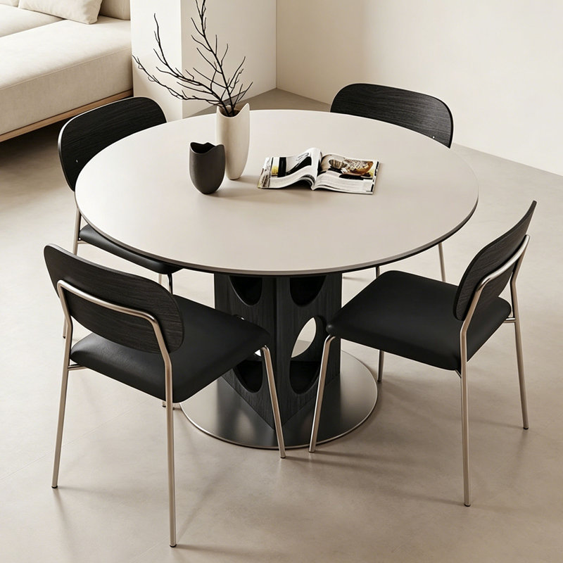 Alba, H 29,5 po x L 43,3 po x l 43,3 po, Ensemble de cinq pièces : table, quatre chaises