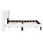 Upholstered Bed Frame with Wingback Tufted Headboard-23695150-23695149