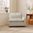 Upholstered Modern Linen Fabric Power One-Armed Chair-385199551
