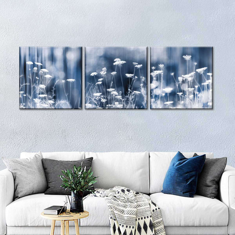 Ensemble de 3 pièces Floral Summer Dreams On Canvas, H 12 po x l 38 po x P 1,25 po