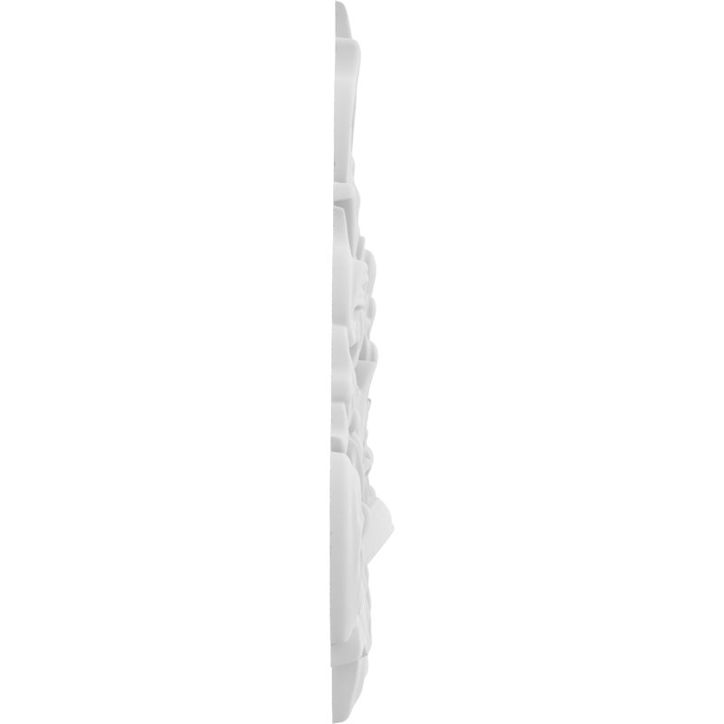 Rosette Delphos, H 6 po x l 4,5 po x P 0,5 po