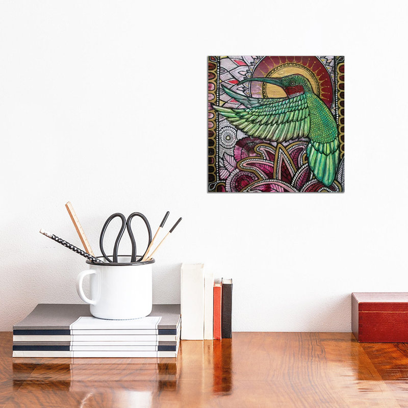 Flight of the Hummingbird 1 Piece Wrapped Canvas Wall Art, 30.48 cm H x 30.48 cm W