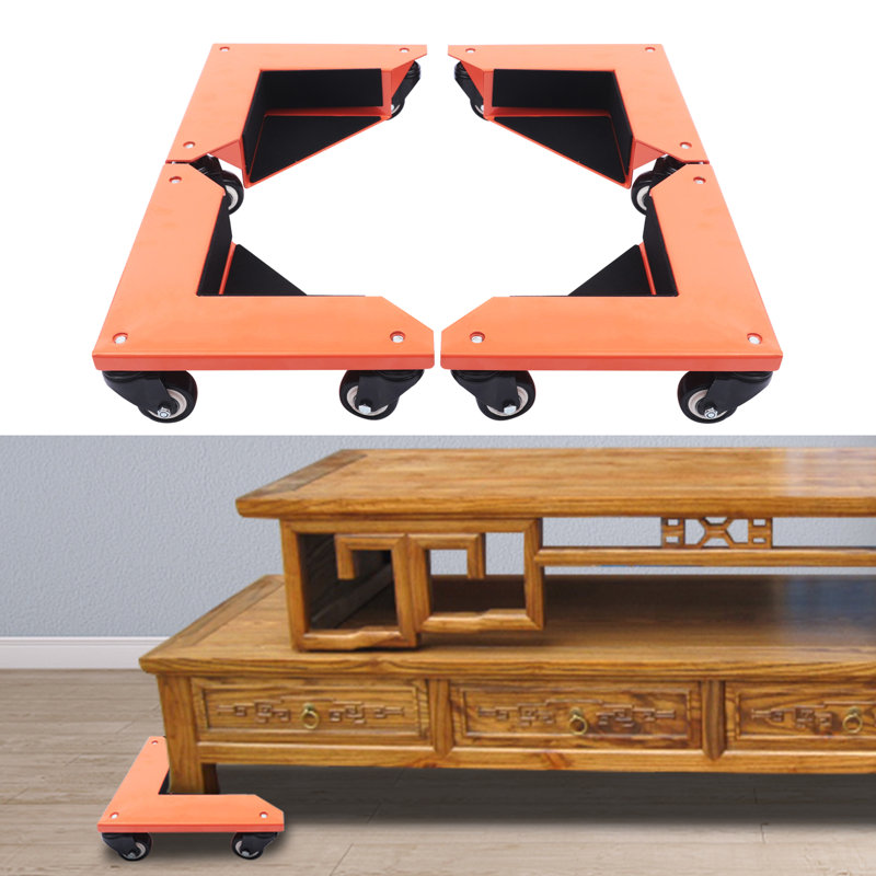 Chariot mobile 4 pièces avec roulettes et capacité de 1433 lb